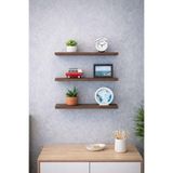 mobilyacın 3'lü Uçan Duvar Rafı Set Gizli Raf- Barok 15x50