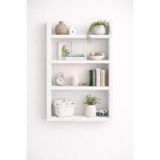 mobilyacın 4'lü Duvar Rafı-Mutfak-Çok Amaçlı Raf-Beyaz 60x50x10