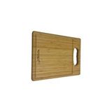 Mobilyacın Bambu Kesme Tahtası Dikdörtgen Su Oluklu 30x24 Ceviz