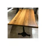 mobilyacın CAFE MASA Ahşap Kütük Masa ASLAN AYAK 180x90