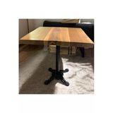 mobilyacın CAFE MASA Ahşap Kütük Masa ASLAN AYAK KARE 80x80
