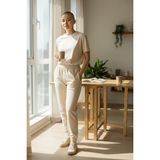 Mobilyacın Katlanır Kanatlı Masa Yemek Masası Çalışma Masası Mutfak Masası Bambu - Naturel