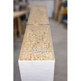 Mobilyacın Tekli Uçan Duvar Rafı Set Gizli Raf- Barok - 15X30