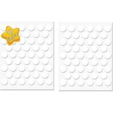mobilyap 100 Adet - Lake Beyaz Yapışkanlı Yapıştırma Vida Tapası Tıpası 14 mm Vida Kapatıcı Kapağı