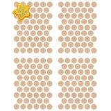 mobilyap 200 Adet Eğridir Meşe Yapışkanlı Yapıştırma Vida Tapası Tıpası Siyah Vida Kapatıcı Kapağı 14 mm