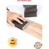 mobilyap Interflex 60 Sünger Zımpara Ahşap Mobilya Çik Metal Tencere Tava Hobi Takoz Zımparası Islak Kuru - 60 Kum