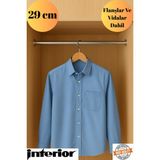 mobilyap Interior - Dolap Içi (29 Cm) Yuvarlak Krom Askı Borusu( Askı Borusu + Flanş + Vida) - Premium Kalite