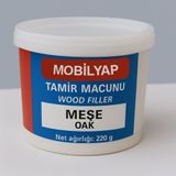 Mobilyap Meşe Ahşap Mobilya Parke Tamir Dolgu Macunu Çatlak Çizik Giderici Kullanıma Hazır 220 gr