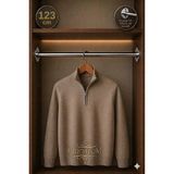 mobilyap Premium - Dolap Içi Yuvarlak Krom Askı Borusu Daire ( Askı Borusu + Flanş + Vida) - 1.kalite (123 Cm) - Metalik Gri
