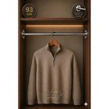 mobilyap Premium - Dolap Içi Yuvarlak Krom Askı Borusu Daire ( Askı Borusu + Flanş + Vida) - 1.kalite (93 Cm) - Metalik Gri