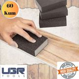 mobilyap Ugr 60 Sünger Zımpara Ahşap Mobilya Çik Metal Tencere Tava Hobi Takoz Zımparası Islak Kuru - 60 Kum