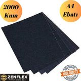 mobilyap Zenflex - 2000 Kum Kağıt Zımpara Su Zımparası Sarı Leke Banyo Mutfak 1.kalite Sulu Kuru Yüzey - Siyah