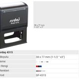 MobiStamps 4315 Mavi Keçeli Kaşe
