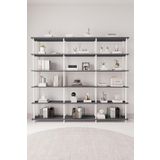 Mobitopya Çevir Kur 200 Cm Antrasit Kitaplık Bd 200*177*29 Cm