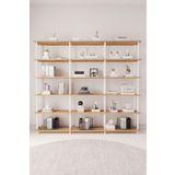 Mobitopya Çevir Kur 200 Cm Atlantik Çam Kitaplık Bd 200*177*29 Cm