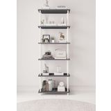 Mobitopya Çevir Kur 65 Cm Antrasit Kitaplık Bd 65*177*29 Cm