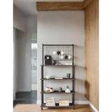 Mobitopya Çevir Kur Antrasit, 4 Raflı Kahve Köşesi Dolabı, Mutfak Standı, Mutfak Düzenleyici 71*167*35 Cm