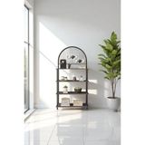 Mobitopya Çevir Kur Antrasit, 4 Raflı Kahve Köşesi Dolabı, Mutfak Standı, Mutfak Düzenleyici 71*170*35