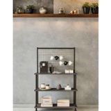 Mobitopya Çevir Kur Antrasit Kahve Köşesi Dolabı, Mutfak Standı, Mutfak Dolabı, Mutfak Düzenleyici 71*134*35cm