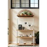 Mobitopya Çevir Kur Atlantik Çam Bd Kahve Köşesi Dolabı, Mutfak Standı, Mutfak Dolabı, Mutfak Düzenleyici 71x136x35 cm