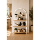 Mobitopya Çevir Kur Atlantik Çam Çok Amaçlı Kahve Köşesi Dolabı, Mutfak Standı, Mutfak Dolabı, Mutfak Düzenleyici 71*134*35