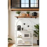 Mobitopya Çevir Kur Beyaz BD Kahve Köşesi Dolabı, , Mutfak Düzenleyici 71*136*35 cm