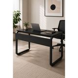 Mobitopya Metal Ayaklı Çalışma Masası- Bilgisayar Masası- Modern Ofis Masası- Gamer MASASI140X50X72 cm - Antrasit