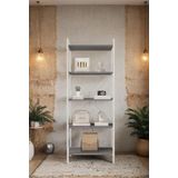 Mobitopya Nilamu Antrasit 65 Cm Kitaplık , Metal Aksamlı, Organizer, Ofis, Ev