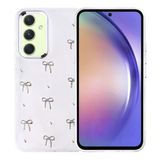 Mobixa Samsung Galaxy A54 Kılıf Mini Figürlü Ve Seyrek Simli Şeffaf Arelle Premium Sert Tpu Silikon Kapak