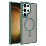 Mobixa Samsung Galaxy S23 Ultra Kılıf Magsafe Özellikli Ve Şerit Renkli Şık Velure Premium Sert Tpu Silikon Kapak