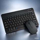 Mobixom Bluetooth Klavye Mouse Seti – Kablosuz, Ince ve Taşınabilir Tasarım – Tablet, Telefon ve Bilgisayar Uyumlu - Siyah