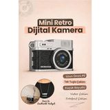 Mobixom Mini Dijital Kamera Selfie Video Vlog Kamerası Mini Anahtarlık 1080P LK-027 Beyaz
