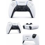 Mobixom Ps5 Uyumlu Kablosuz Oyun Kolu | Bluetooth Gamepad | Pc & Telefon Destekli | Titreşimli Controller - Beyaz