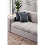 Mobpazar 2 Adet Kırlent Kılıfı Soho Antrasit Renk 43x43 cm 2 Adet