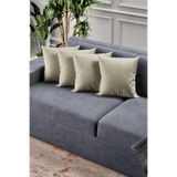 Mobpazar 4 Adet Kırlent Kılıfı Soho Krem Renk 43x43 cm 4 Adet