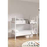 Mobpazar 90x190 Ranza, Defne Ranza, Metal Ranza, Ayrılabilir, Beyaz