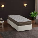 Mobpazar Flora (21cm) Full Ortopedik Lux Bamboo Yaylı Yatak, Çift Taraflı Kullanım, Yüksek Kalite 100x200 cm - 100 x 200 cm