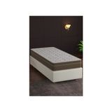 Mobpazar Flora (21cm) Full Ortopedik Lux Bamboo Yaylı Yatak, Çift Taraflı Kullanım, Yüksek Kalite 90x190 cm - 90 x 190 cm