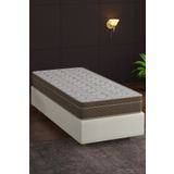 Mobpazar Flora (21cm) Full Ortopedik Lux Bamboo Yaylı Yatak, Çift Taraflı Kullanım, Yüksek Kalite