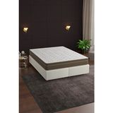 Mobpazar Flora (23cm) Full Ortopedik Lux Bamboo Yaylı Yatak, Çift Taraflı Kullanım, Yüksek Kalite 140x200 cm - 140 x 200 cm