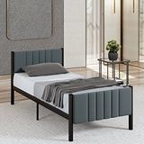 Mobpazar Lotus Metal Karyola 100x200 Cm Antrasit Renk