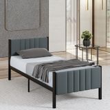 Mobpazar Lotus Metal Karyola Antrasit Renk, Ölçü Seçenekli