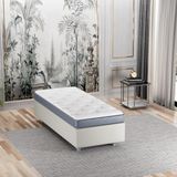 Mobpazar Papatya Comfort Deluxe Çift Taraflı Ortopedik Yatak 100 x 200 cm - 100 x 200 cm - Beyaz - Gri