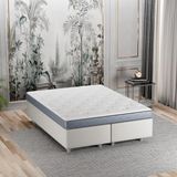 Mobpazar Papatya Comfort Deluxe Çift Taraflı Ortopedik Yatak 180 x 200 cm - 180 x 200 cm - Beyaz - Gri