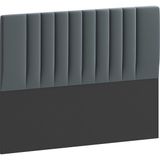 Mobpazar Yatak Başlığı, Lotus Başlık Antrasit 150X100 cm - 150 x 100 cm