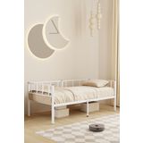 Mobpazar Zenit Metal Karyola Beyaz, Korkuluklu Karyola, Daybed, Ölçü Seçenekli