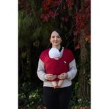 moby baby co. Sling -%100 Pamuk - Wrap - Bebek Taşıma Şalı (Kırmızı, 450cm x50cm)