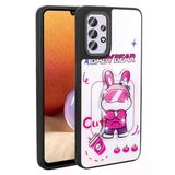 Moby Shop Galaxy A32 4G Kılıf Parlak Simli Ve Şirin Hayvan Figürlü Whimsy Premium Silikon Kapak