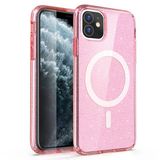Moby Shop İphone 11 Kılıf Şeffaf Simli Ve Magsafe Özellikli Şık Dazzle Premium Sert Silikon Kapak