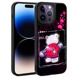 Moby Shop İphone 14 Pro Max Kılıf Parlak Simli Ve Şirin Hayvan Figürlü Whimsy Premium Silikon Kapak